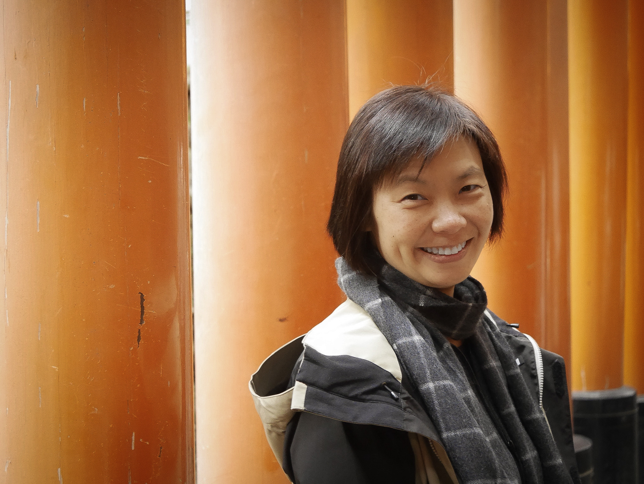 Li-Anne Tang smiles at the camera